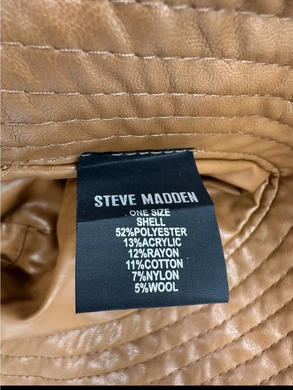 Steve Madden Plaid Reversible Bucket Hat - Cream, LOT OF TWO, Tan & Brown, NWT